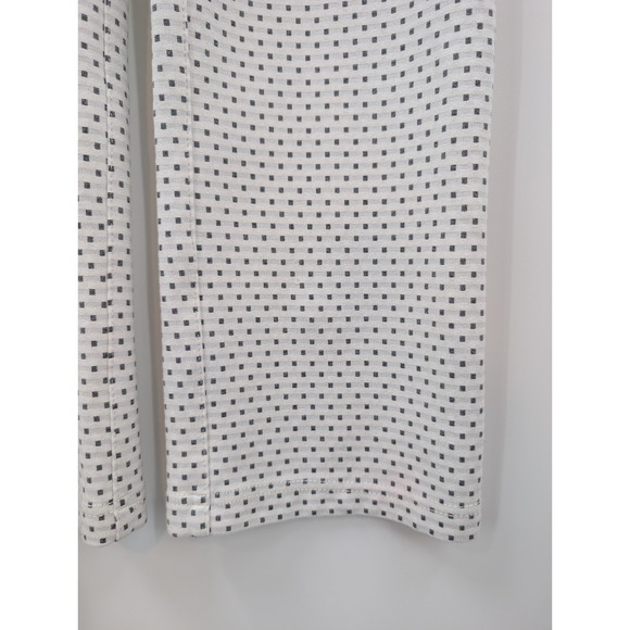 Betabrand size Small 7-Pocket Dress Pants Yoga Straight Leg White Square *HOLE* - Picture 9 of 13